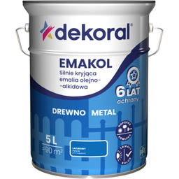 Emalia olejno-alkidowa EMAKOL Lazurowy 5 l Dekoral