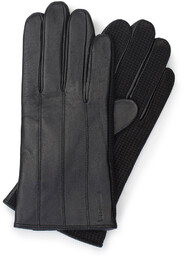 Rękawiczki męskie ze skóry naturalnej czarne