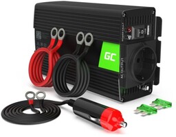 GREENCELL Przetwornica 12V na 230V 500W/1000W Czysta sinusoida