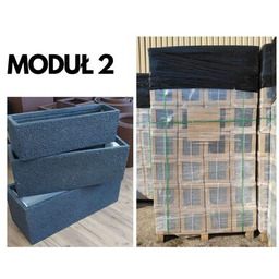 Donica zewnętrzna ciemny grafit L 80,5 x 30