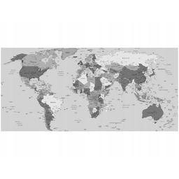 115cm 55cm Obraz ścienny World map druk rama