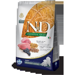Farmina N&D Ancestral Grain Canine Puppy Medium&Maxi Lamb&Blueberry