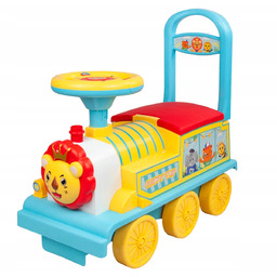Jeździk Pchacz Interaktywny Lokomotywa Ciuchcia Z Dźwiękami Schowek