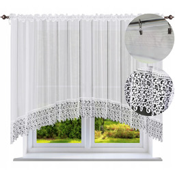 Firana gotowa z gipiurą w Łuk 500x160 Firanka