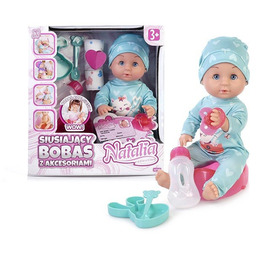 Lalka bobas siusiający 30 cm Edu&Fun