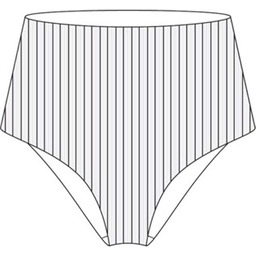 Hurley Damskie bikini W Radial High Waist Mod