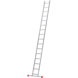 Aluminiowa drabina przystawna HOBBY, 16 stopni, 4,5 m
