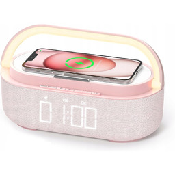 Cyfrowy radio budzik z ładowarką indukcyjną 6