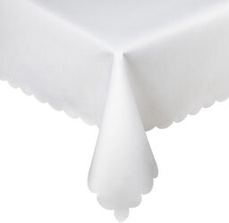 Obrus biały PLAMOODPORNY 140x200 deszczyk