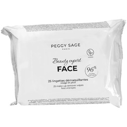 Peggy Sage, chusteczki do demakijażu, 25szt.