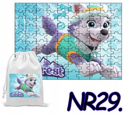 PUZZLE 110 EL. UKŁADANKA PREZENT PSI PATROL PIESKI