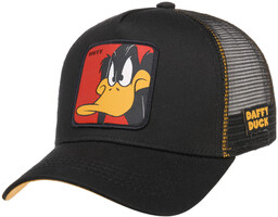 Czapka Trucker Daffy Duck Logo by Capslab, czarny,