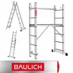 Rusztowanie aluminiowe 2x6 podest roboczy składany drabina 3w1