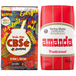 Yerba Mate CBSe Energia Guarana + Amanda Elaborada