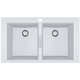 FRANKE Zlewozmywak dwukomorowy Sirius S2D 620 143.0618.690 Biały