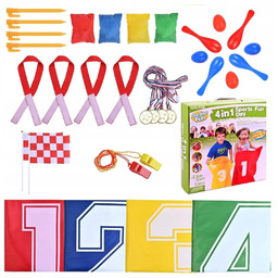 32szt. ZESTAW ZABAW DLA DZIECI WORKI DO SKAKANIA