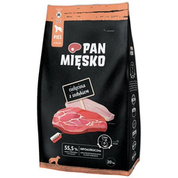 PAN MIĘSKO Cielęcina z indykiem M 20kg
