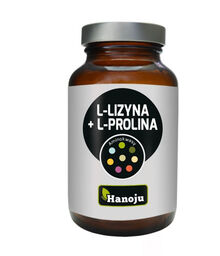 Hanoju L-lizyna + L-prolina, 90 kapsułek