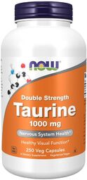 Now Foods Taurine, tauryna 1000 mg, 250 kapsułek