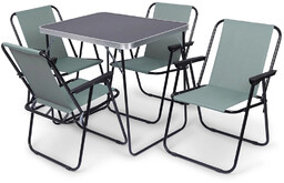 Stół turystyczny składany z czterema krzesłami