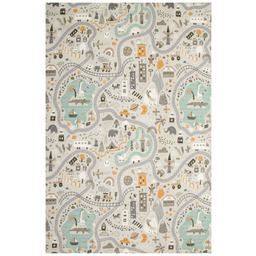 Dywan Dla Dzieci Pastel Uliczki Droga Domki Styl