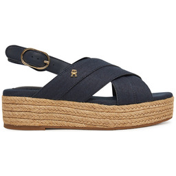 Espadryle Tommy Hilfiger Denim Espadrille Platform Sandal FW0FW08669