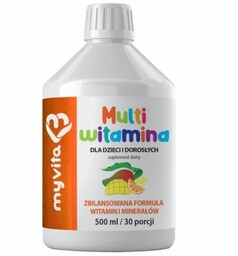 Multiwitamina dla dzieci i dorosłych Suplement diety, MyVita,