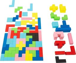 Klocki drewniane zestaw Tetris 114 elementów 11403-Small Foot,