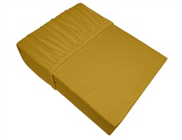 Greno Prześcieradło jersey 100x200 kurkuma z gumką Bielbaw