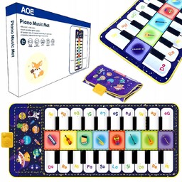 MATA MUZYCZNA 120X49 cm DO TAŃCZENIA PIANINKO NAGRYWA