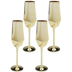 KARE komplet 4 kieliszków do szampana DIAMOND 365