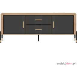 Szafka RTV DANTE DT01 Złote, Dąb cremona torro