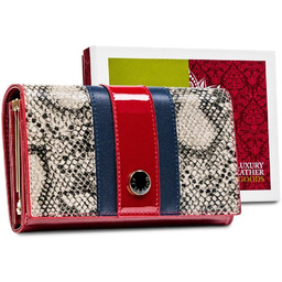 Damski skórzany portfel Peterson z ochroną RFID