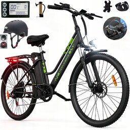 Rower elektryczny miejski Witambike C26 26'' czarny 250W