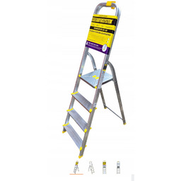 Drabina aluminiowa 4 stopniowa drabinka Domowa
