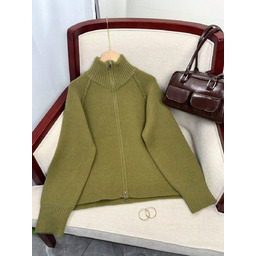 SHEIN SWETER DAMSKI ZAMEK GOLF KLASYCZNY ZIELONY S