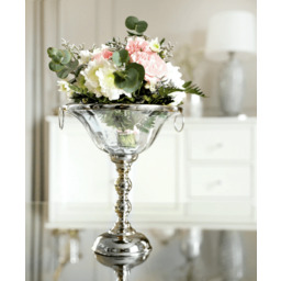 WAZON/PATERA srebrny szklany kształt pucharu glamour