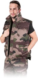 BEZRĘKAWNIK OCHRONNY OCIEPLANY LHOLLMAN LH-HUNBE; MORO (XXXL)