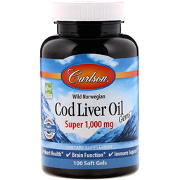 Carlson Labs Wild Norwegian Cod Liver Oil Gems