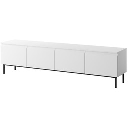 Szafka RTV biała mat 200 cm Silk