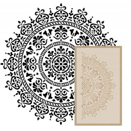 Szablon Stiuk Mandala 4 80cm 0,8mm Do Malowania