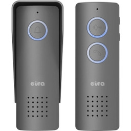Eura-Tech bezprzewodowy Eura ADP-80A3 Grafitowy Domofon jednorodzinny