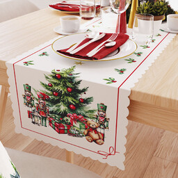 Markizeta Obrus bieżnik świąteczny 38x180 wielokolorowy Świąteczne prezenty