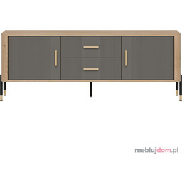 Szafka RTV DANTE DT01 Złote, Dąb cremona torro