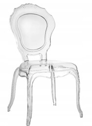Krzesło transparentne Queen