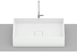 Roca Terra umywalka nablatowa 51x36 cm prostokątna Fineceramic