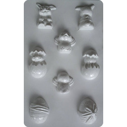 Forma do odlewów gipsu, pisanki kurczaczki 3D, 4