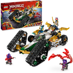 LEGO NINJAGO Wielofunkcyjny pojazd ninja, Zabawka dla 9-latka,