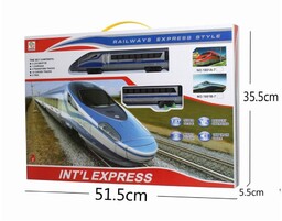 Pociąg elektryczny pendolino, pociąg ekspresowy w typowym malowaniu,