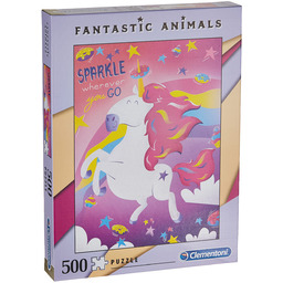 Clementoni 35066 High Quality Puzzle 500-częściowy fantastyczny animals